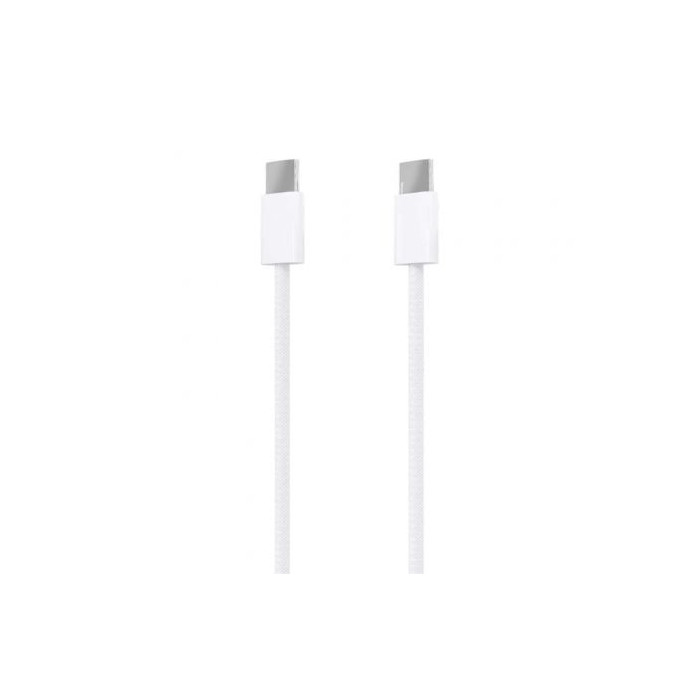 Cable USB 2.0 Tipo-C Aisens A107-0856/ USB Tipo-C Macho - USB Tipo-C Macho/ Hasta 60W/ 480Mbps/ 2m/ Blanco | USB-C