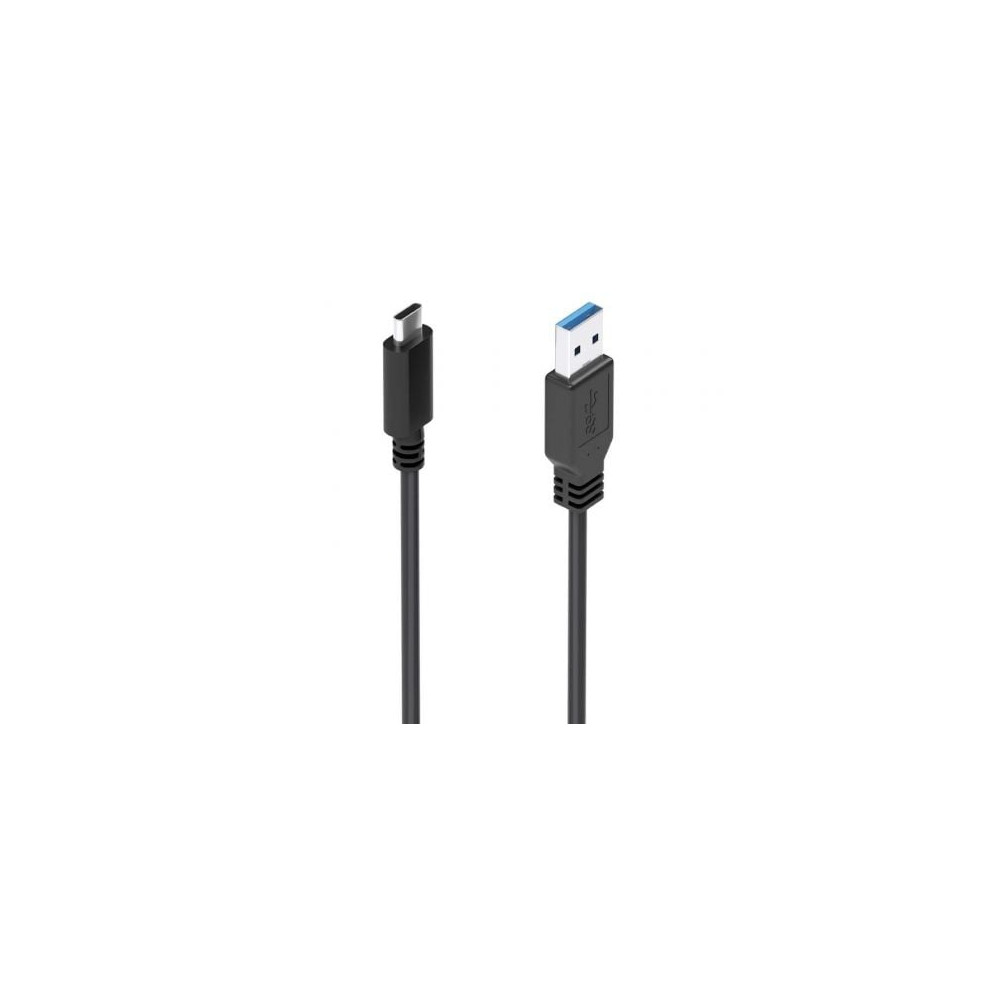 Cable USB 3.1 Tipo-C Aisens A107-0860/ USB Tipo-C Macho - USB Macho/ 10Gbps/ 2m/ Negro | USB