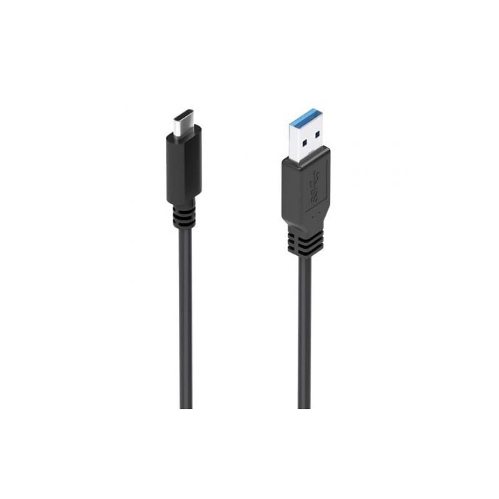 Cable USB 3.1 Tipo-C Aisens A107-0860/ USB Tipo-C Macho - USB Macho/ 10Gbps/ 2m/ Negro | USB