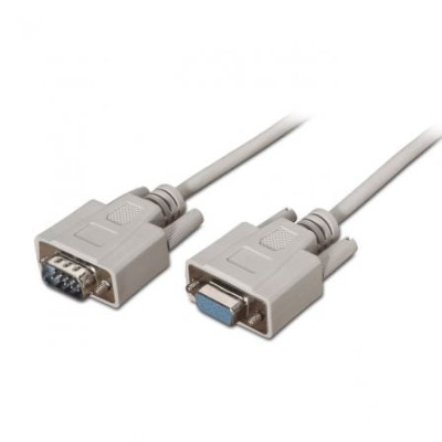 Cable Serie RS232 Aisens A112-0065/ DB9 Macho - DB9 Hembra/ Hasta 0.15W/ 1.6Mbps/ 1.8m/ Beige | Alimentación y Datos