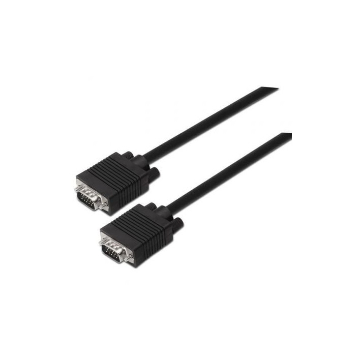 Cable SVGA Aisens A113-0068/ VGA Macho - VGA Macho/ Hasta 3W/ 10Mbps/ 1.8m/ Negro | VGA/DVI/DisplayPort
