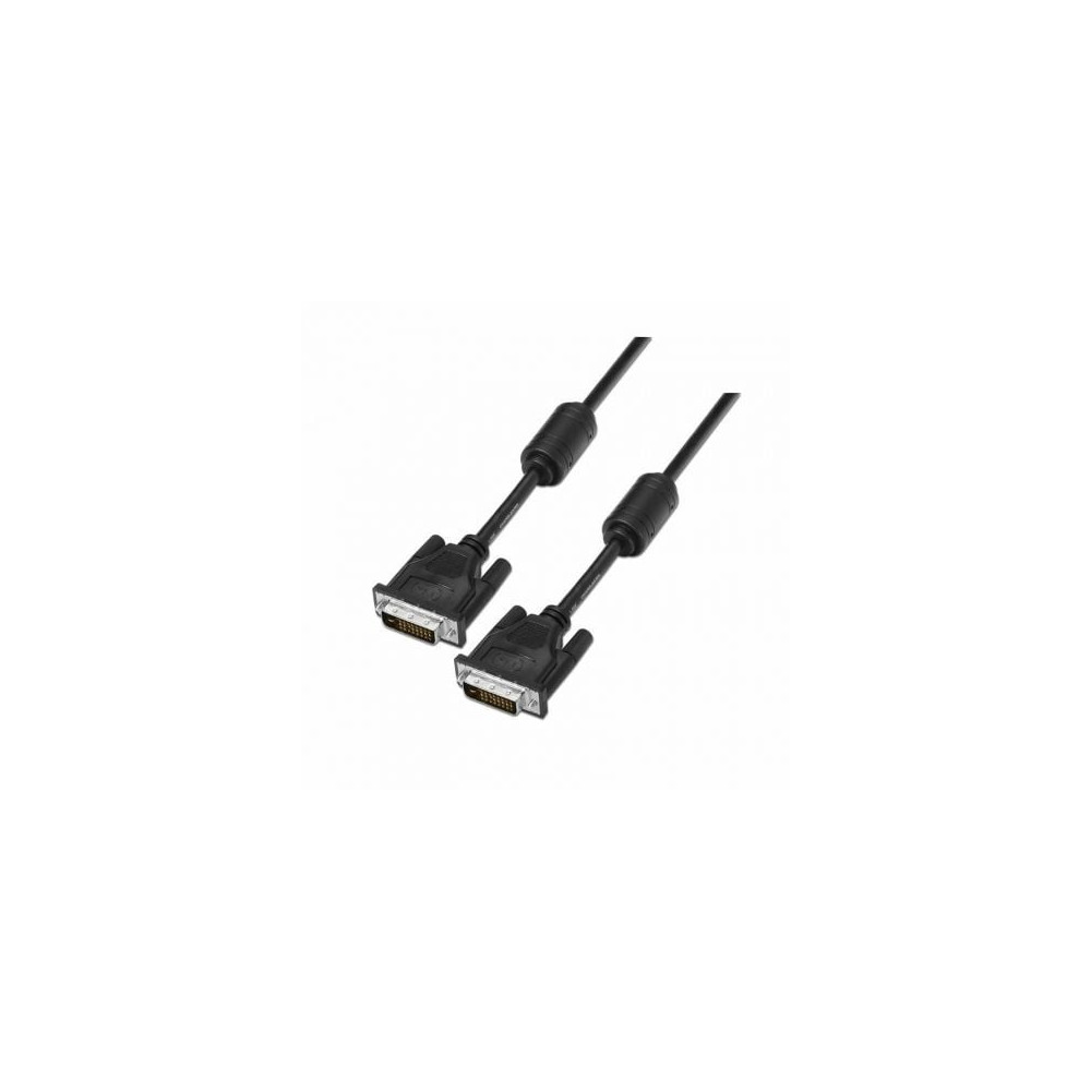 Cable DVI Aisens A117-0089/ DVI-D Macho - DVI-D Macho/ Hasta 3W/ 10Mbps/ 1.8m/ Negro | VGA/DVI/DisplayPort