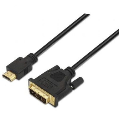 Cable HDMI Aisens A117-0090/ DVI Macho - HDMI Macho/ 1.8m/ Negro | HDMI