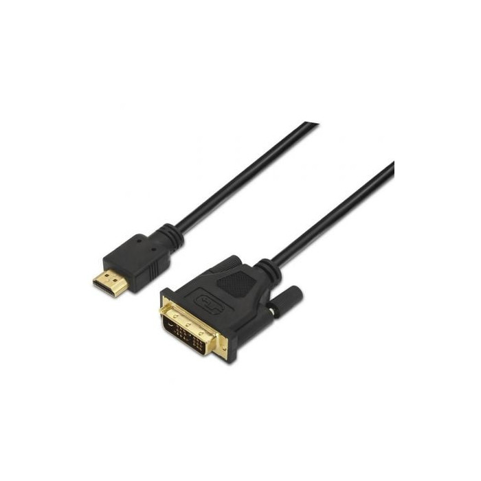 Cable HDMI Aisens A117-0090/ DVI Macho - HDMI Macho/ 1.8m/ Negro | HDMI