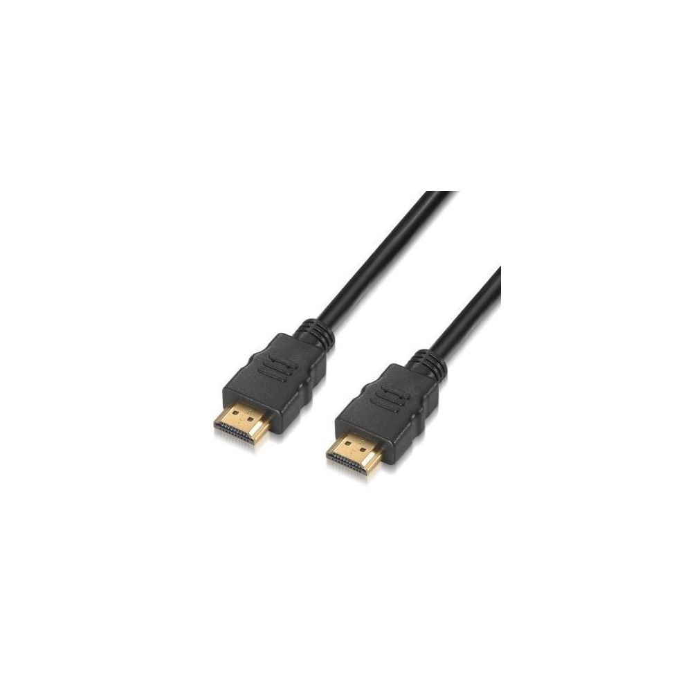 Cable HDMI 2.0 4K Aisens A120-0122/ HDMI Macho - HDMI Macho/ Hasta 10W/ 2250Mbps/ 3m/ Certificado/ Negro | HDMI