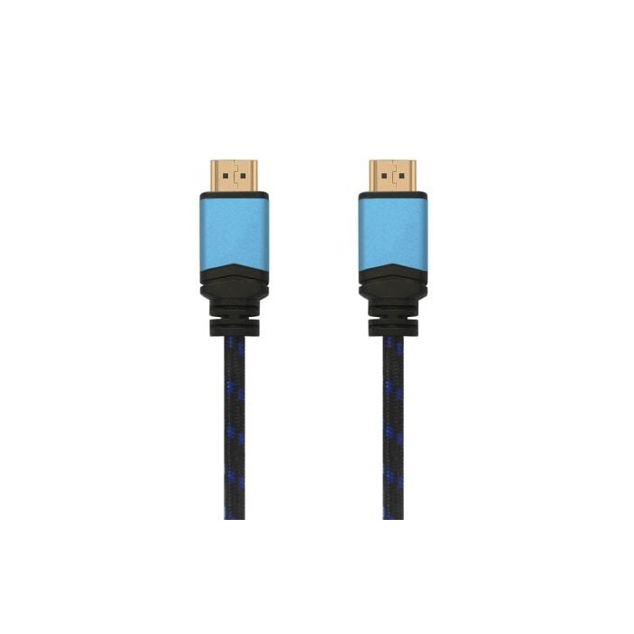 Cable HDMI 2.0 4K Aisens A120-0357/ HDMI Macho - HDMI Macho/ 2m/ Negro/ Azul | HDMI