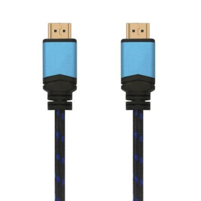 Cable HDMI 2.0 4K Aisens A120-0359/ HDMI Macho - HDMI Macho/ 5m/ Negro y Azul | HDMI