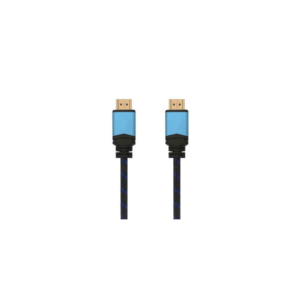 Cable HDMI 2.0 4K Aisens A120-0360/ HDMI Macho - HDMI Macho/ 10m/ Negro y Azul | HDMI