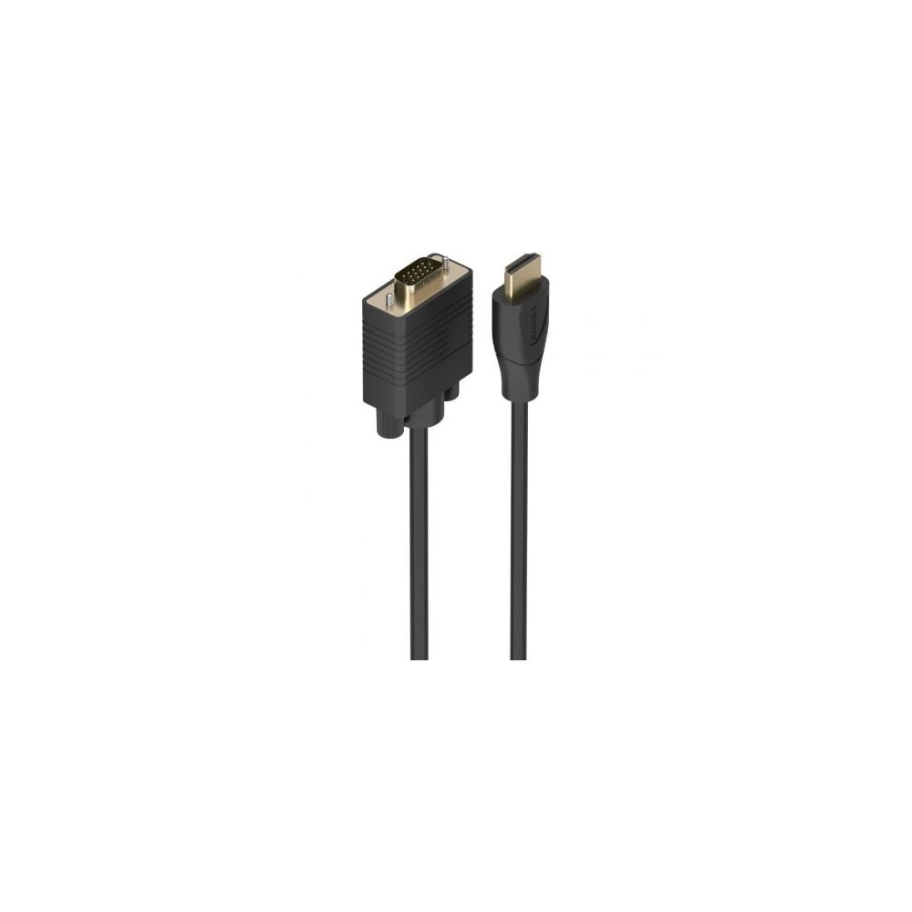 Cable Conversor Aisens A122-1011 SVGA Macho/ HDMI Macho/ 1.5m/ Negro | VGA/DVI/DisplayPort