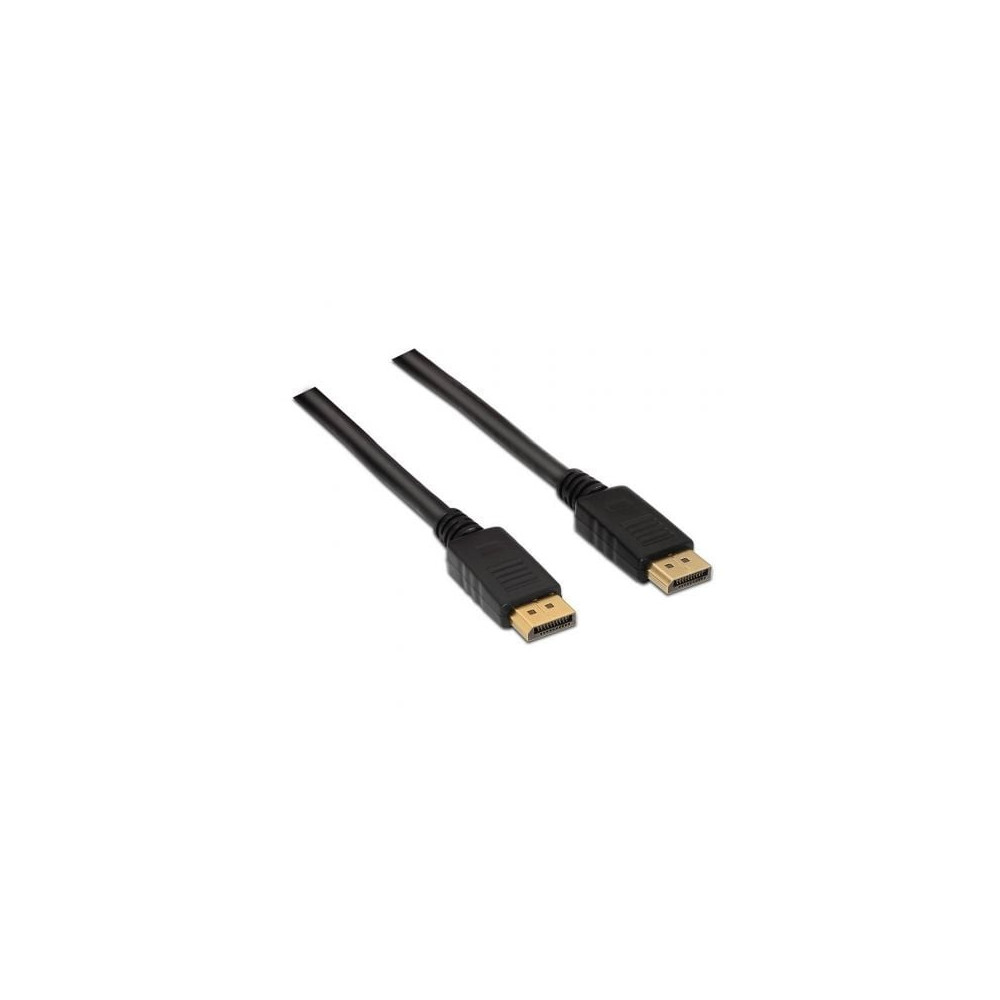 Cable DisplayPort 1.2 4K Aisens A124-0129/ DisplayPort Macho - DisplayPort Macho/ Hasta 5W/ 2300Mbps/ 2m/ Negro | VGA/DVI/Displa