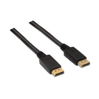 Cable DisplayPort 1.2 4K Aisens A124-0130/ DisplayPort Macho - DisplayPort Macho/ Hasta 5W/ 2300Mbps/ 3m/ Negro | VGA/DVI/Displa