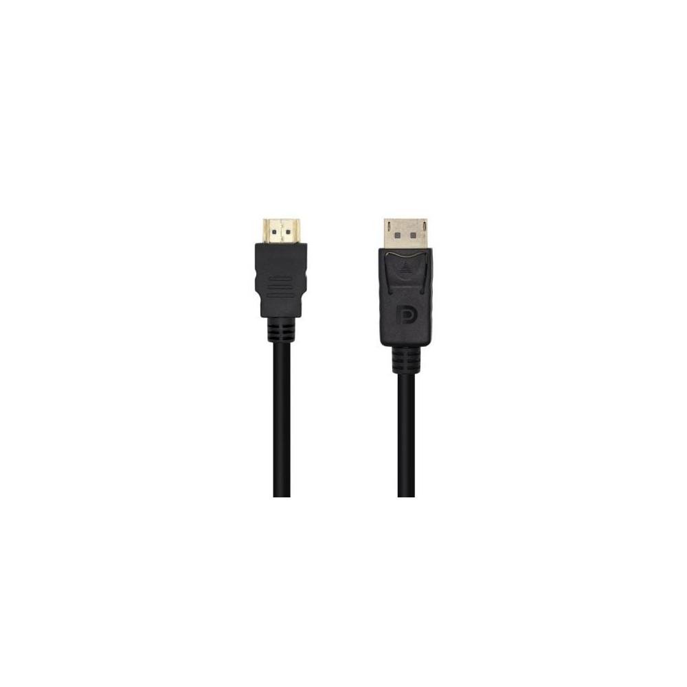 Cable Conversor Aisens A125-0459/ DisplayPort Macho - HDMI Macho/ Hasta 5W/ 2300Mbps /1m/ Negro | HDMI