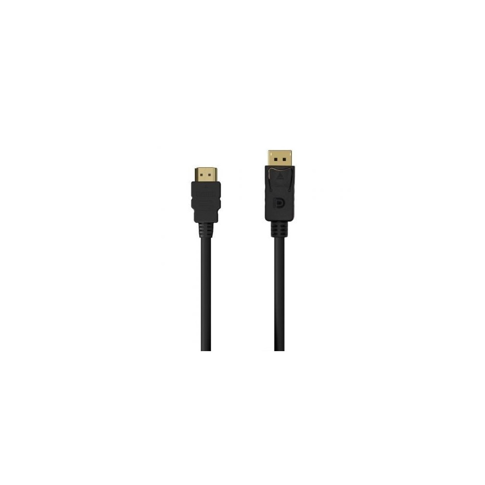 Cable Conversor Aisens A125-0551/ DisplayPort Macho - HDMI Macho/ Hasta 5W/ 2300Mbps/ 1.5m/ Negro | HDMI