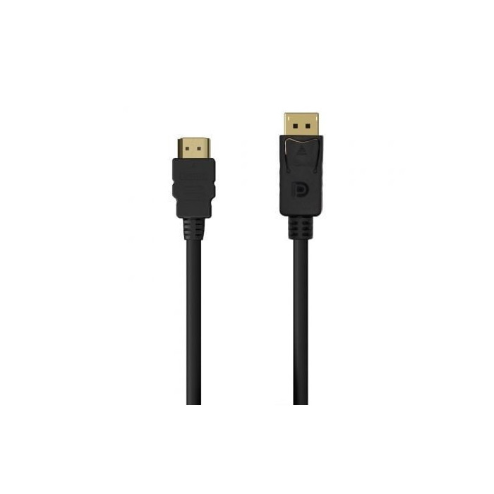 Cable Conversor Aisens A125-0551/ DisplayPort Macho - HDMI Macho/ Hasta 5W/ 2300Mbps/ 1.5m/ Negro | HDMI