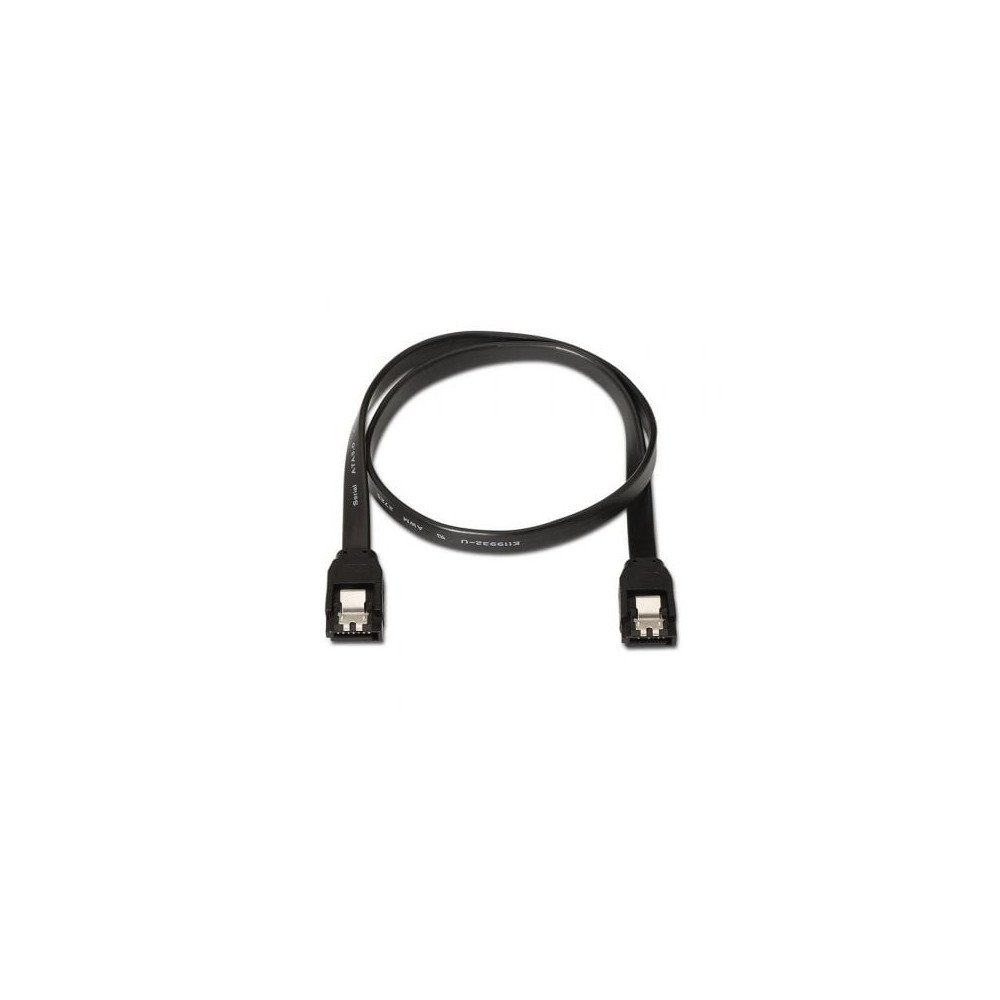 Cable SATA III Aisens A130-0157/ SATA Hembra - SATA Hembra/ Hasta 0.1W/ 768Mbps/ 50cm/ Negro | Alimentación y Datos