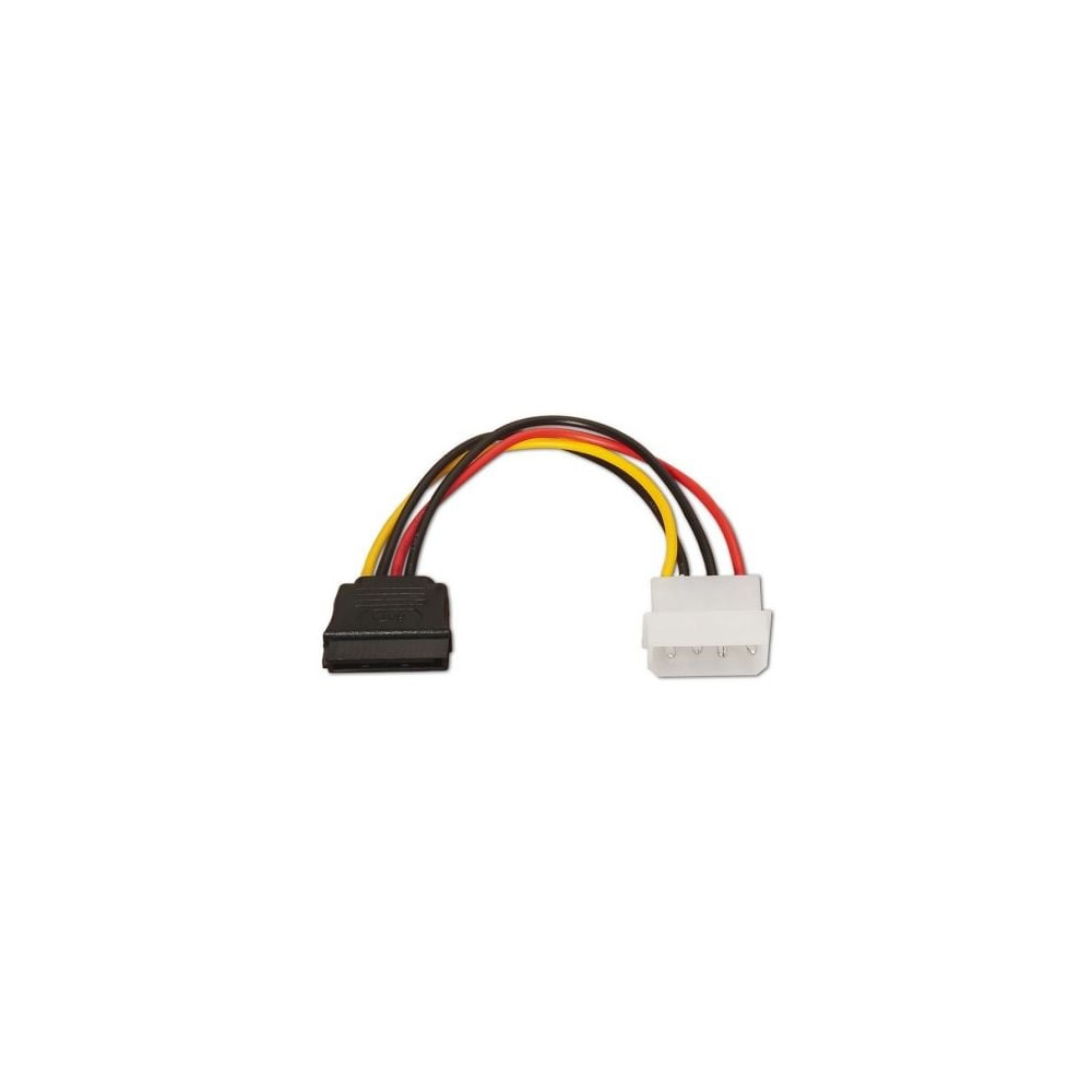 Cable Alimentación SATA Aisens A131-0158/ Molex 4 PIN Macho - SATA Hembra/ Hasta 54W/ 16cm | Alimentación y Datos