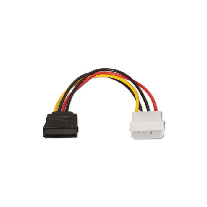 Cable Alimentación SATA Aisens A131-0158/ Molex 4 PIN Macho - SATA Hembra/ Hasta 54W/ 16cm | Alimentación y Datos