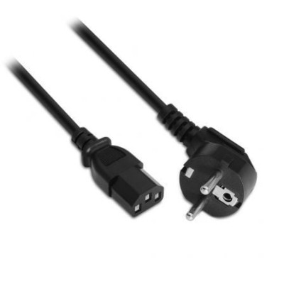 Cable Alimentación Aisens A132-0167/ CEE(7-7) Macho - C13 Hembra/ Hasta 1500W/ 1.5m/ Negro | Alimentación y Datos