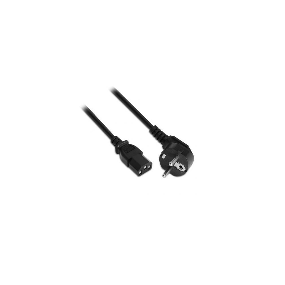 Cable Alimentación Aisens A132-0167/ CEE(7-7) Macho - C13 Hembra/ Hasta 1500W/ 1.5m/ Negro | Alimentación y Datos