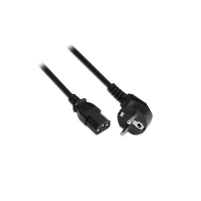 Cable Alimentación Aisens A132-0167/ CEE(7-7) Macho - C13 Hembra/ Hasta 1500W/ 1.5m/ Negro | Alimentación y Datos