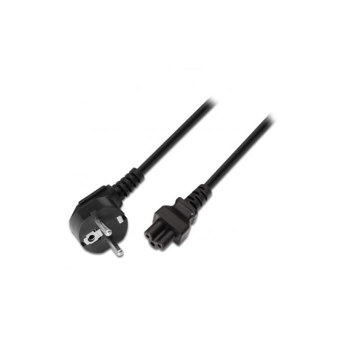 Cable Alimentación Trébol Aisens A132-0172/ CEE(7-7) Macho - C5 Hembra/ Hasta 1500W/ 1.5m | Alimentación y Datos