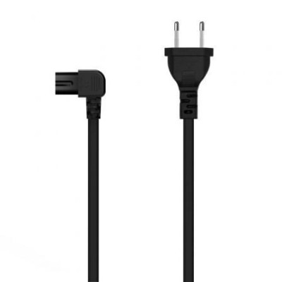 Cable Alimentación Forma 8 Aisens A132-0599/ CEE7/16 Macho - C7 Hembra/ Hasta 1500W/ 3m/ Negro | Alimentación y Datos