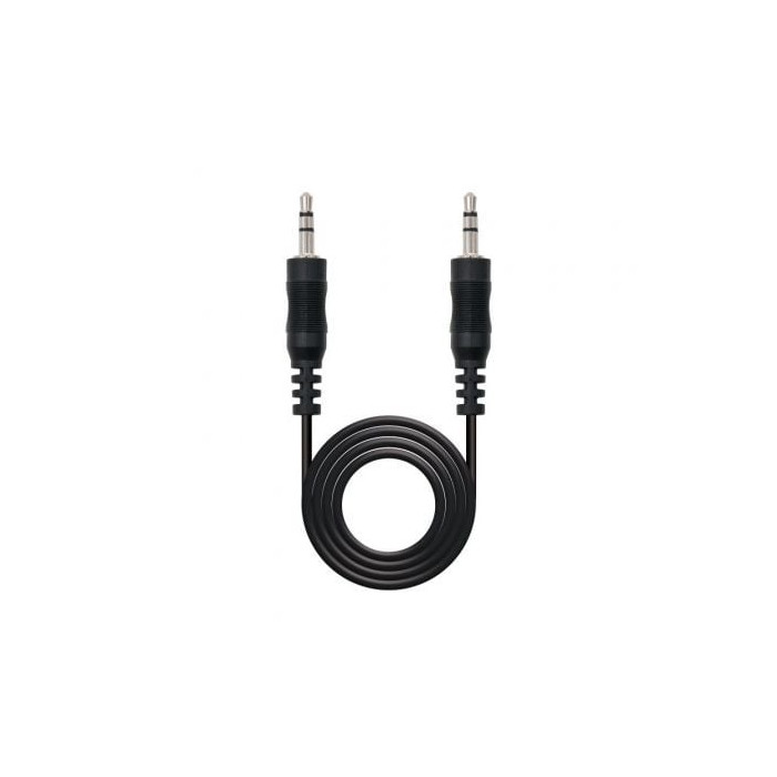 Cable Estéreo Nanocable 10.24.0105/ Jack 3.5 Macho - Jack 3.5 Macho/ 5m/ Negro | Audio