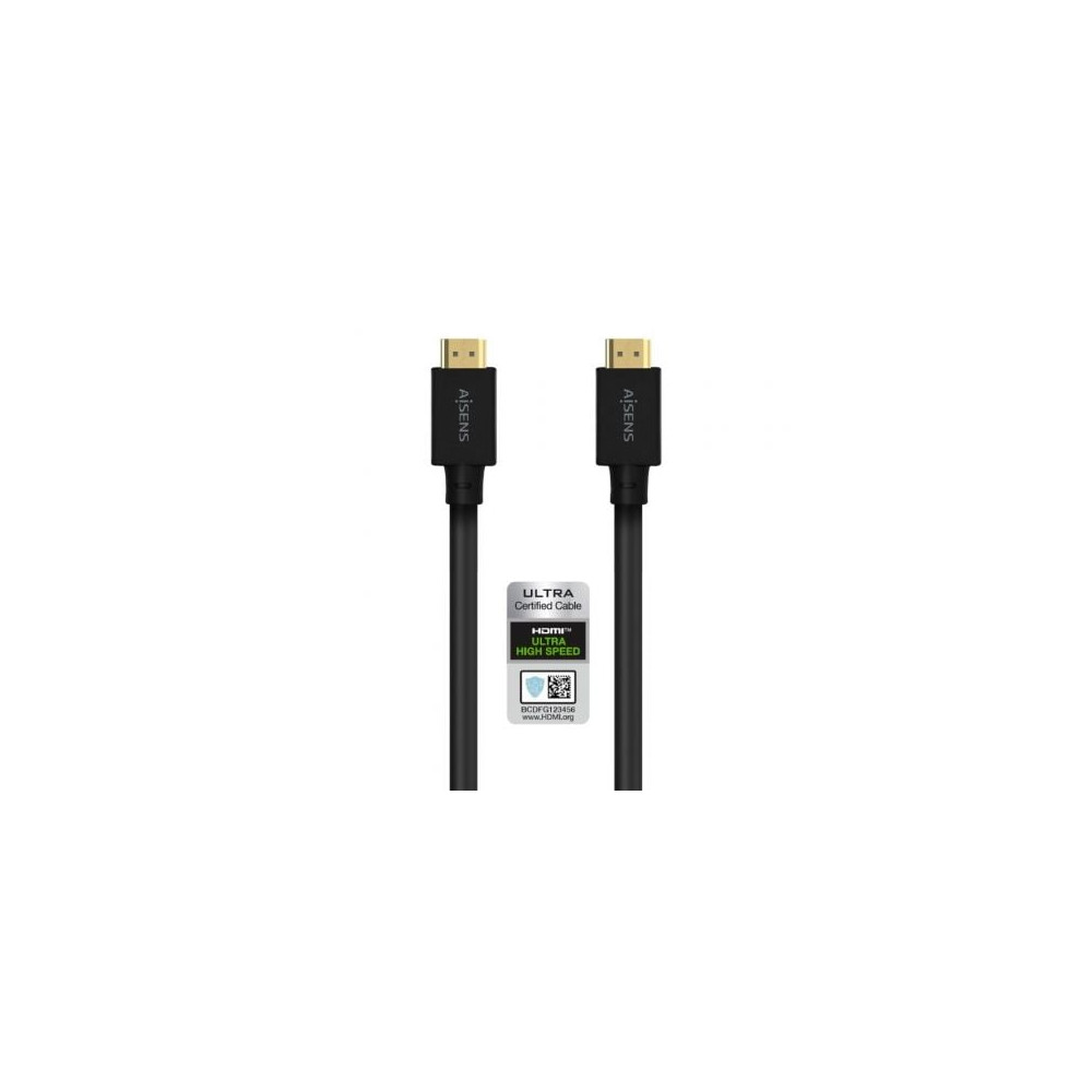Cable HDMI 2.1 8K Aisens A150-0680/ HDMI Macho - HDMI Macho/ 5m/ Certificado/ Negro | HDMI