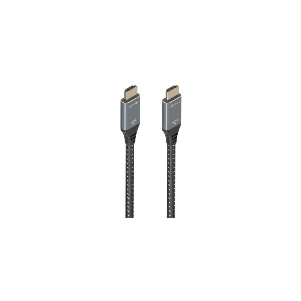 Cable HDMI 2.1 8K Aisens A150-0876/ HDMI Macho - HDMI Macho/ 5m/ Gris y Negro | HDMI