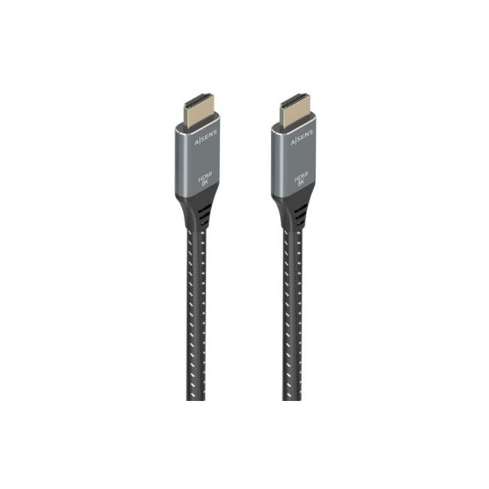 Cable HDMI 2.1 8K Aisens A150-0876/ HDMI Macho - HDMI Macho/ 5m/ Gris y Negro | HDMI