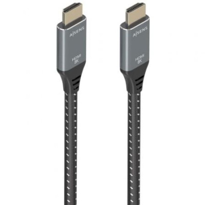 Cable HDMI 2.1 8K Aisens A150-0877/ HDMI Macho - HDMI Macho/ 7m/ Gris y Negro | HDMI
