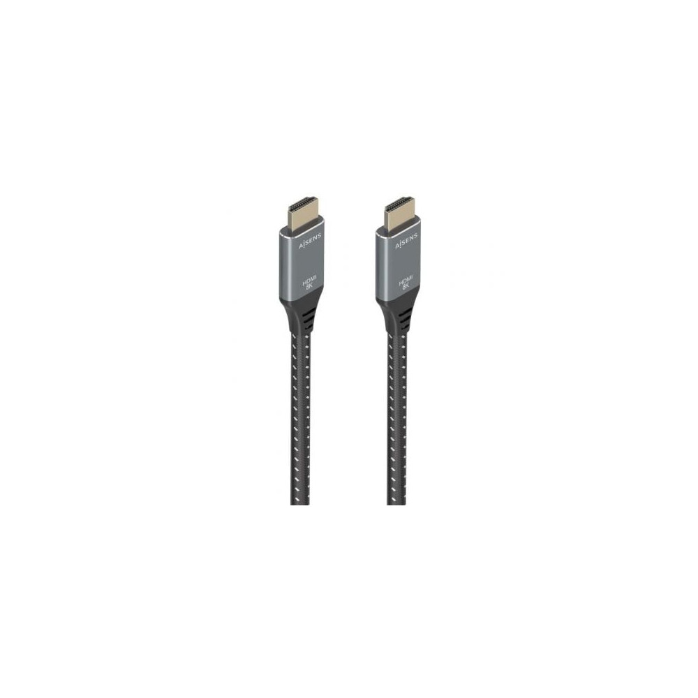 Cable HDMI 2.1 8K Aisens A150-0877/ HDMI Macho - HDMI Macho/ 7m/ Gris y Negro | HDMI