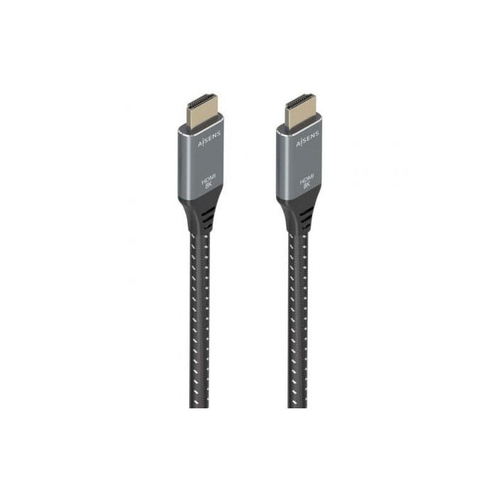 Cable HDMI 2.1 8K Aisens A150-0877/ HDMI Macho - HDMI Macho/ 7m/ Gris y Negro | HDMI