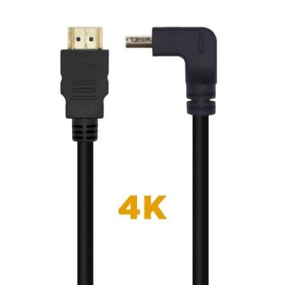 Cable HDMI 2.0 4K Aisens A120-0456/ HDMI Macho - HDMI Macho/ 1m/ Negro | HDMI