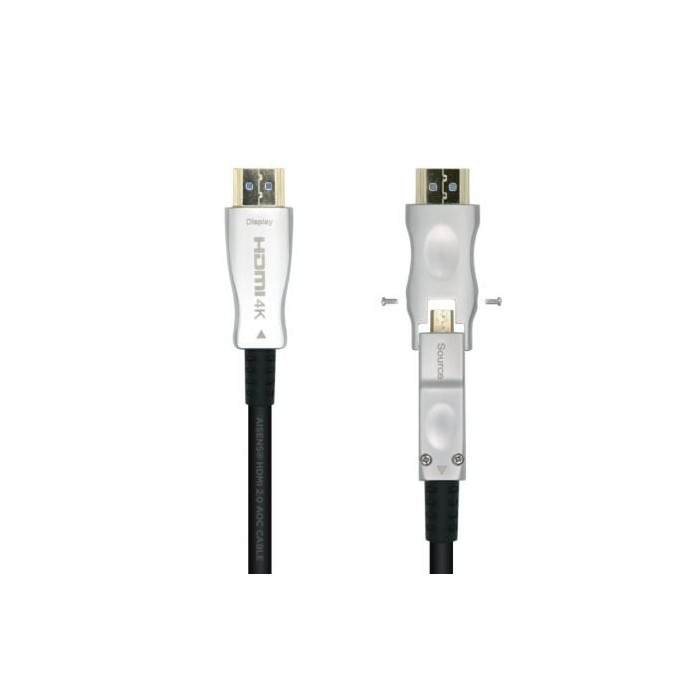 Cable HDMI 2.0 AOC 4K Desmontable Aisens A148-0512/ HDMI Macho / D Macho - HDMI Macho/ 30m/ Negro | HDMI
