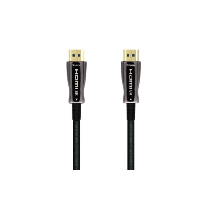 Cable HDMI 2.1 AOC 8K Aisens A153-0521/ HDMI Macho - HDMI Macho/ 50m/ Negro | HDMI