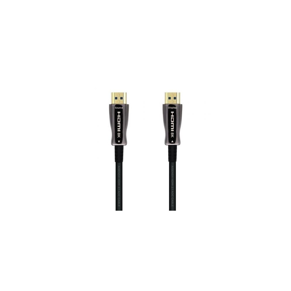 Cable HDMI 2.1 AOC 8K Aisens A153-0524/ HDMI Macho - HDMI Macho/ 100m/ Negro | HDMI