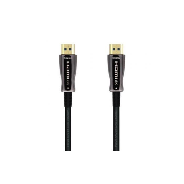 Cable HDMI 2.1 AOC 8K Aisens A153-0524/ HDMI Macho - HDMI Macho/ 100m/ Negro | HDMI