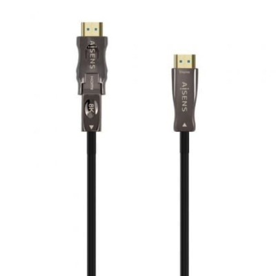 Cable HDMI 2.1 AOC 8K Desmontable Aisens A153-0646/ HDMI Macho / D Macho - HDMI Macho/ 30m/ Negro | HDMI