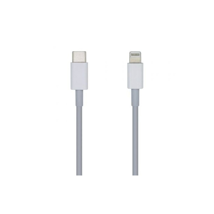 Cable USB 2.0 Tipo-C Lightning Aisens A102-0442/ Lightning Macho - USB Tipo-C Macho/ 480Mbps/ 1m/ Blanco | Lightning