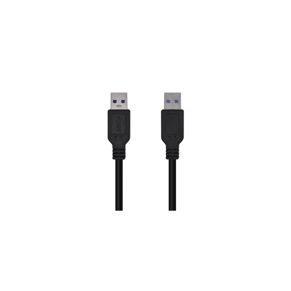 Cable USB 3.0 Aisens A105-0446/ USB Macho - USB Macho/ 1m/ Negro | USB