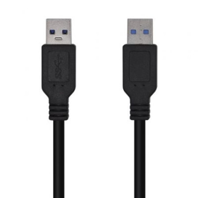 Cable USB 3.0 Aisens A105-0448/ USB Macho - USB Macho/ 3m/ Negro | USB
