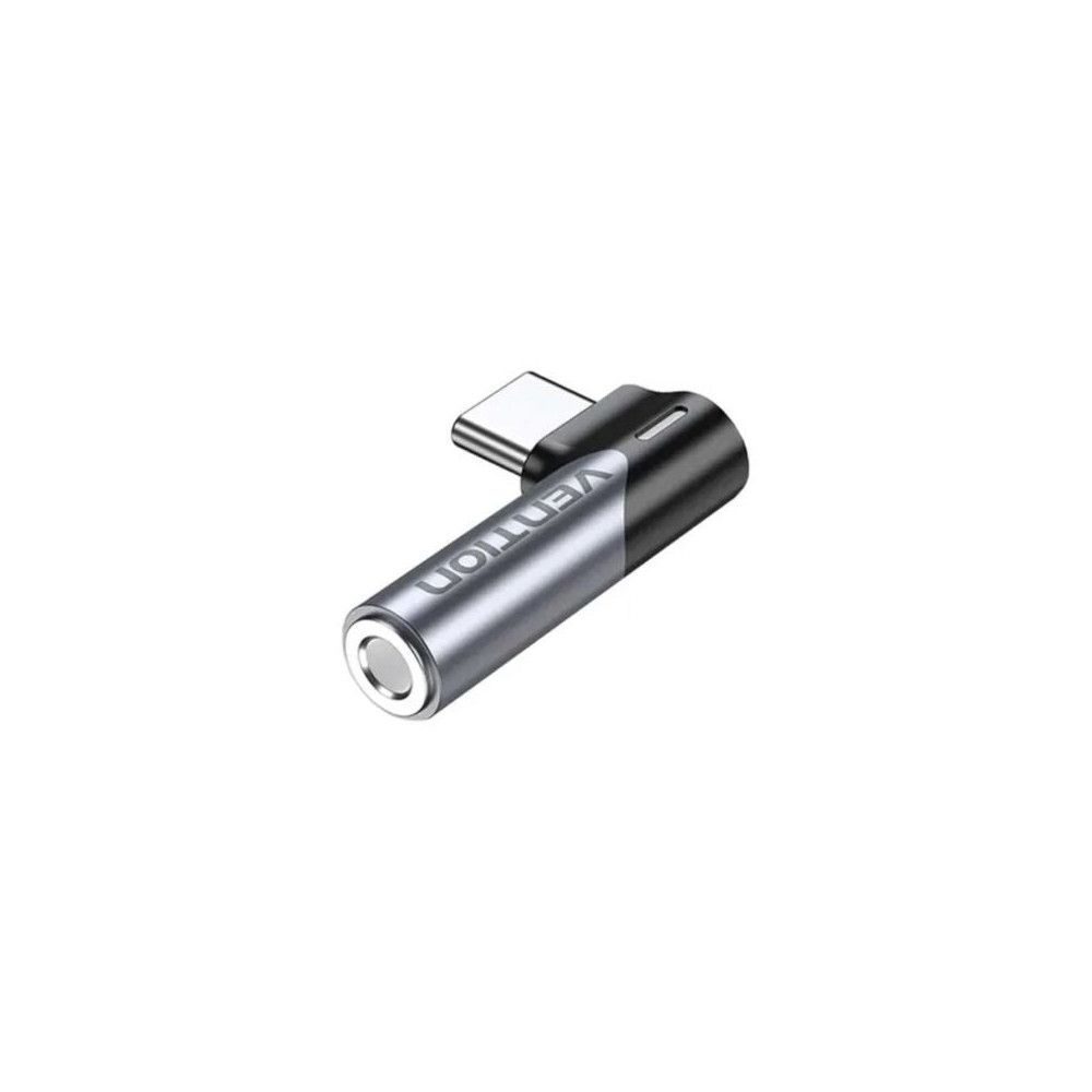 Adaptador Audio Vention BGWH0/ Jack 3.5 Hembra - USB Tipo-C Macho/ Gris | Audio