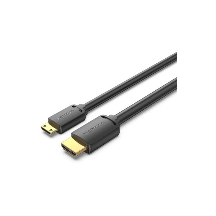 Cable HDMI 4K Vention AGHBG/ HDMI Macho - Mini HDMI Macho/ 1.5m/ Negro | HDMI