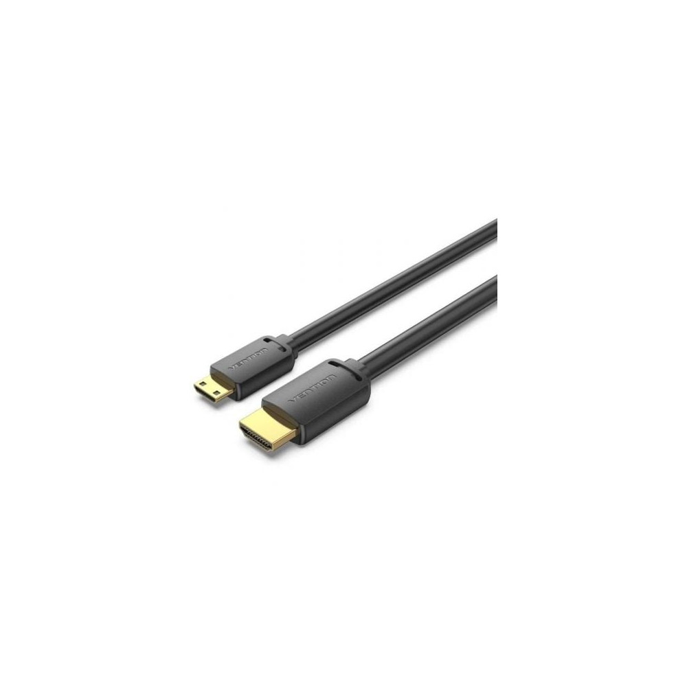 Cable HDMI 4K Vention AGHBG/ HDMI Macho - Mini HDMI Macho/ 3m/ Negro | HDMI