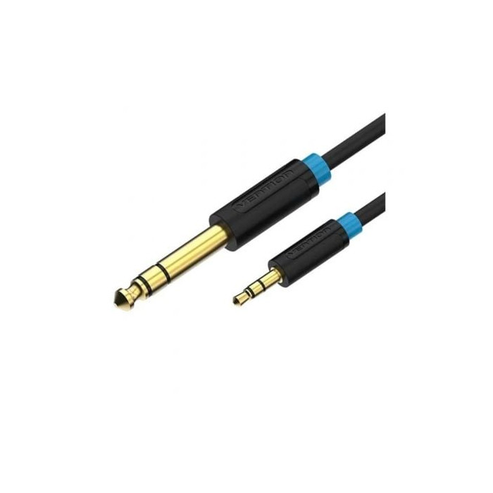 Cable Estéreo Vention BABBF/ Jack 6.5 Macho - Jack 3.5 Macho/ 1m/ Negro | Audio