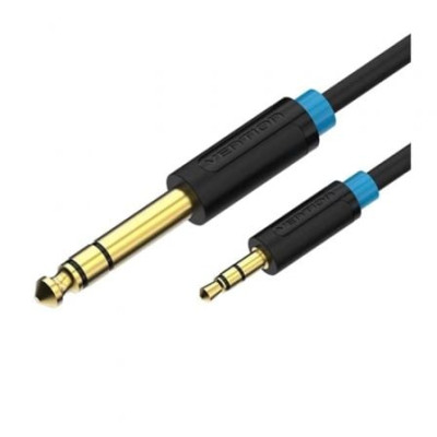 Cable Estéreo Vention BABBI/ Jack 6.5 Macho - Jack 3.5 Macho/ 3m/ Negro | Audio