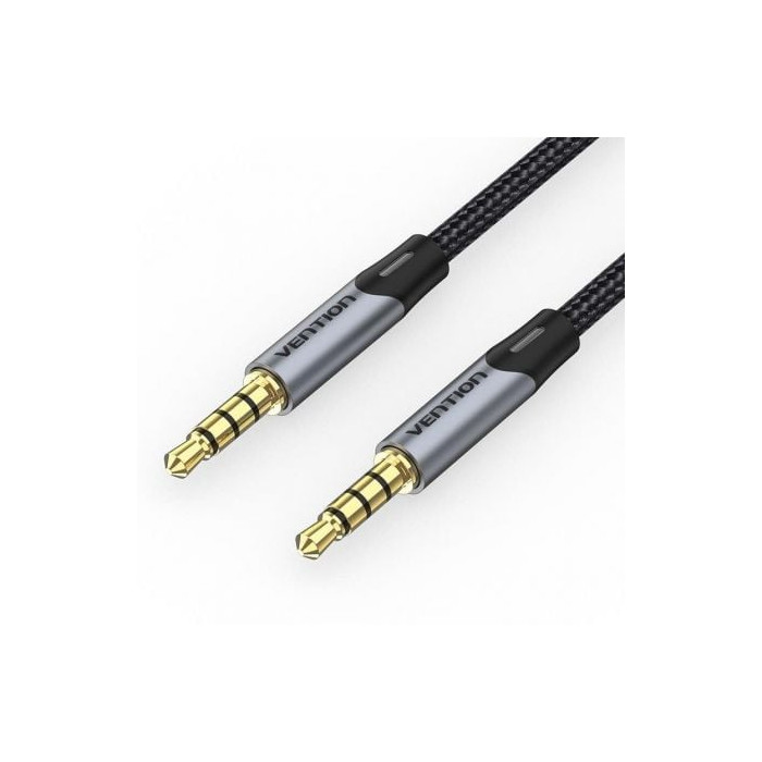 Cable Estéreo Vention BAQHD/ Jack 3.5 Macho - Jack 3.5 Macho/ 50cm/ Gris | Audio