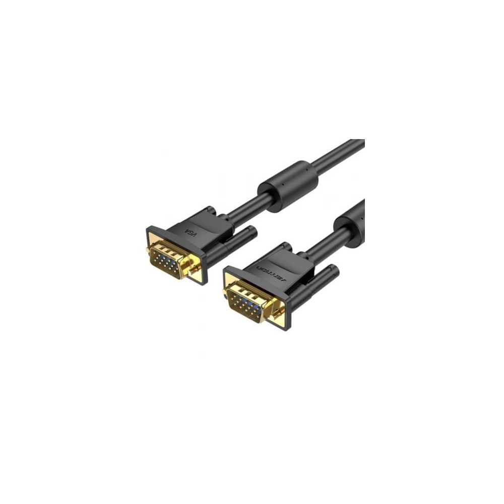 Cable SVGA Vention DAEBH/ VGA Macho - VGA Macho/ 2m/ Negro | VGA/DVI/DisplayPort