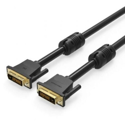 Cable DVI Vention EAABG/ DVI-D Macho - DVI-D Macho/ 1.5m/ Negro | VGA/DVI/DisplayPort